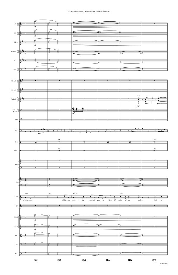 Silver Bells for Rock Orchestra sheet music, page 6