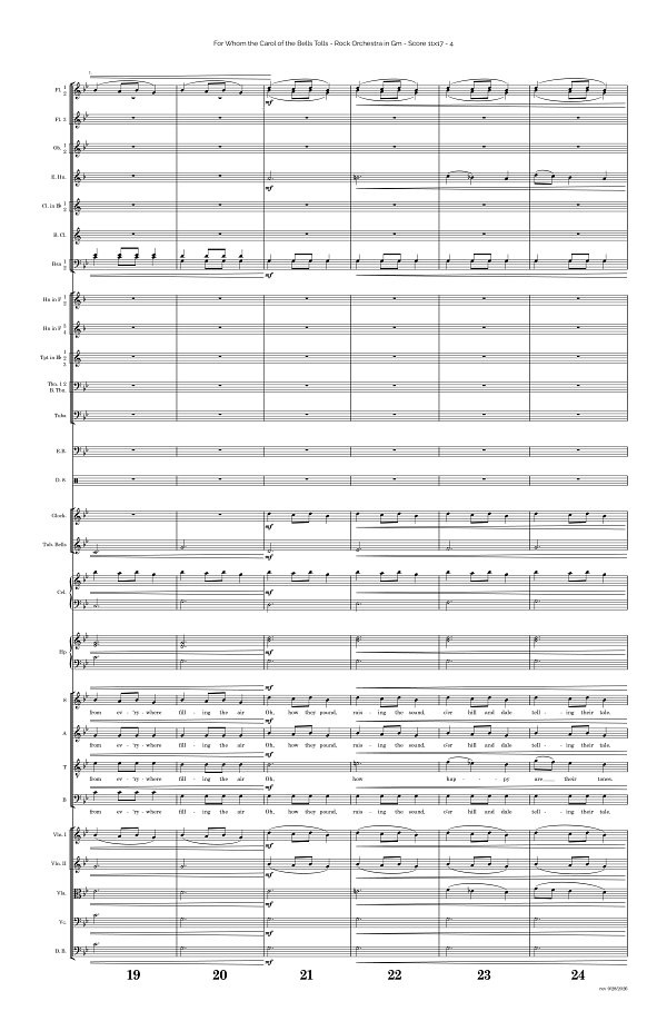For Whom the Carol of the Bells Tolls for Rock Orchestra sheet music, page 4