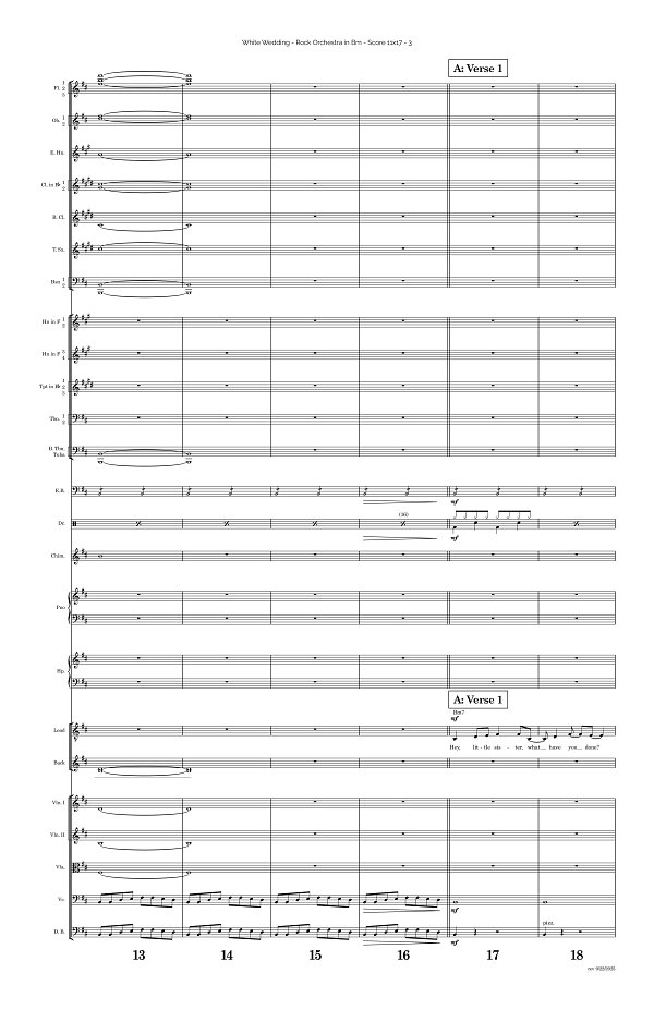 White Wedding for Rock Orchestra sheet music, page 3