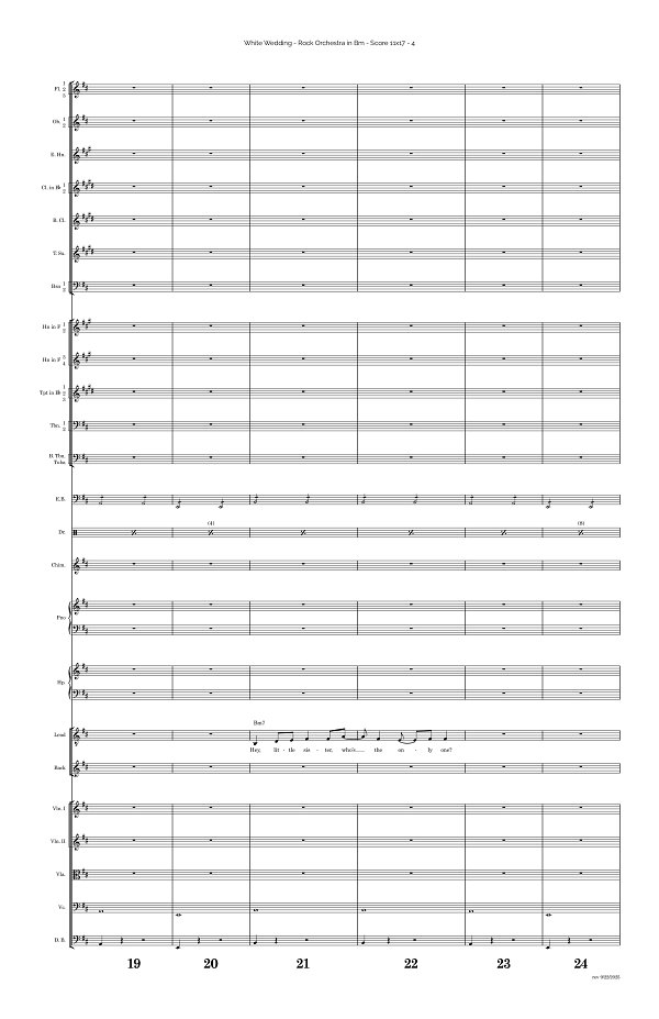 White Wedding for Rock Orchestra sheet music, page 4