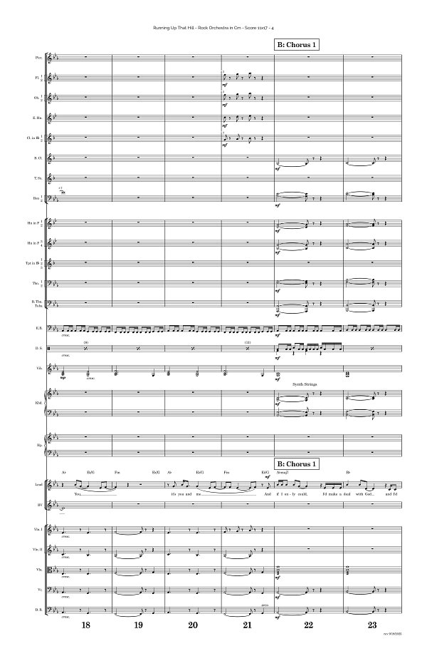 Running Up That Hill for Rock Orchestra sheet music, page 4