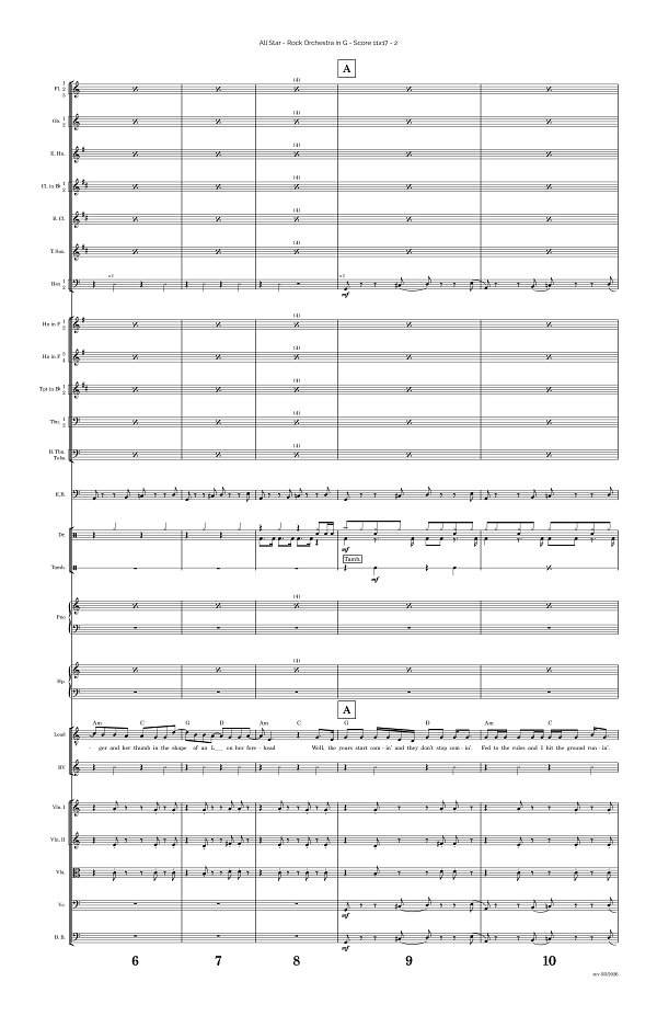 All Star for Rock Orchestra sheet music, page 2