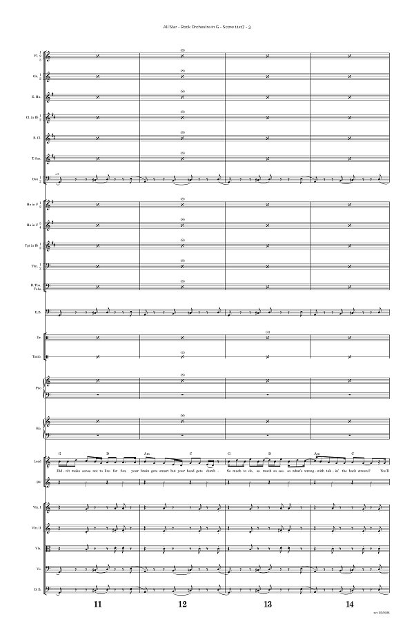 All Star for Rock Orchestra sheet music, page 3