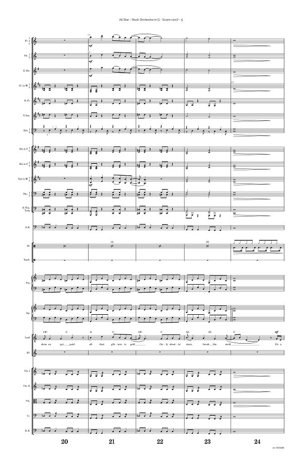 All Star for Rock Orchestra sheet music, page 5