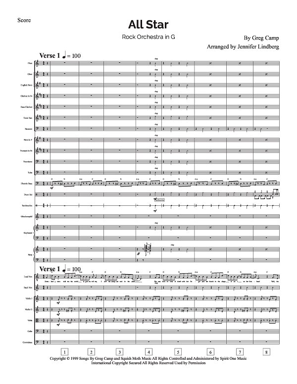 All Star for Rock Orchestra sheet music