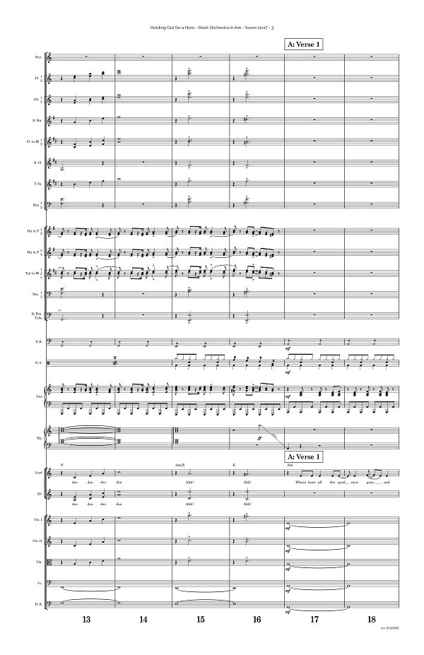 Holding Out for a Hero for Rock Orchestra sheet music, page 3