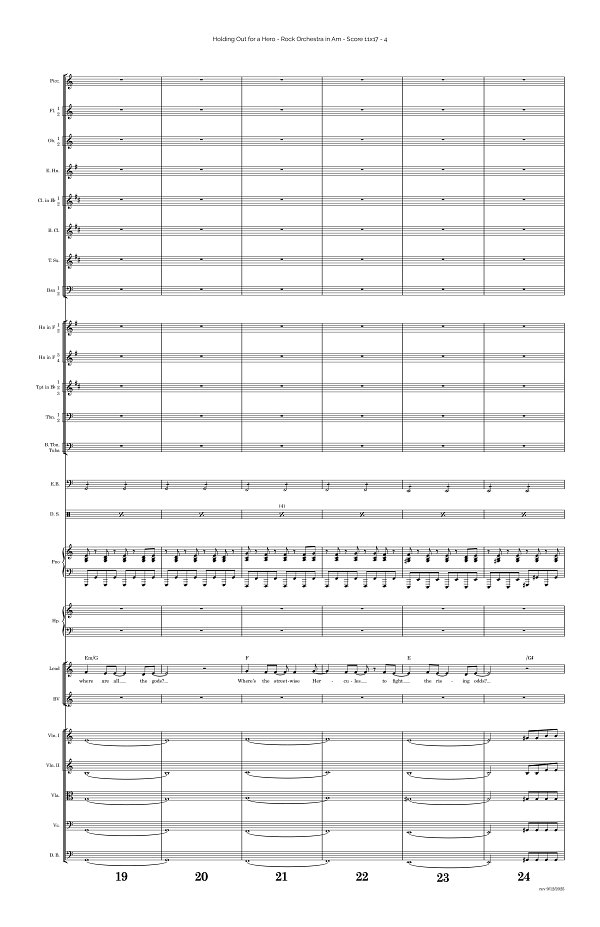 Holding Out for a Hero for Rock Orchestra sheet music, page 4