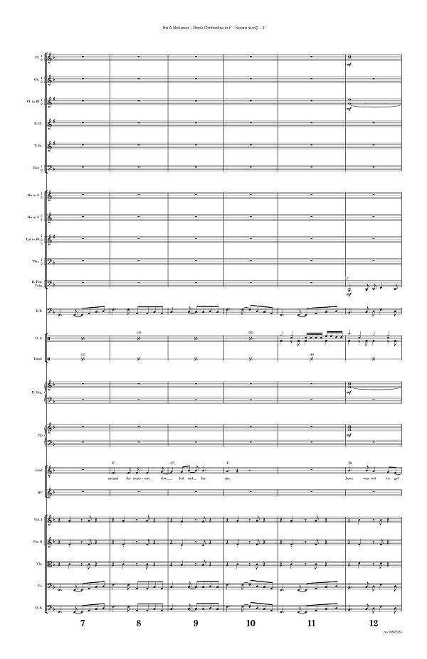 I'm A Believer for Rock Orchestra sheet music, page 2