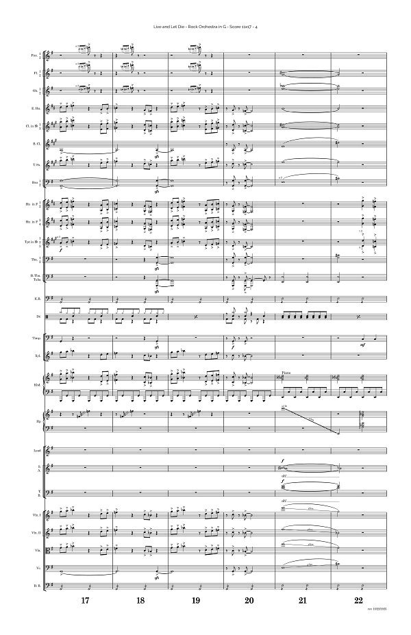 Live and Let Die for Rock Orchestra sheet music, page 4