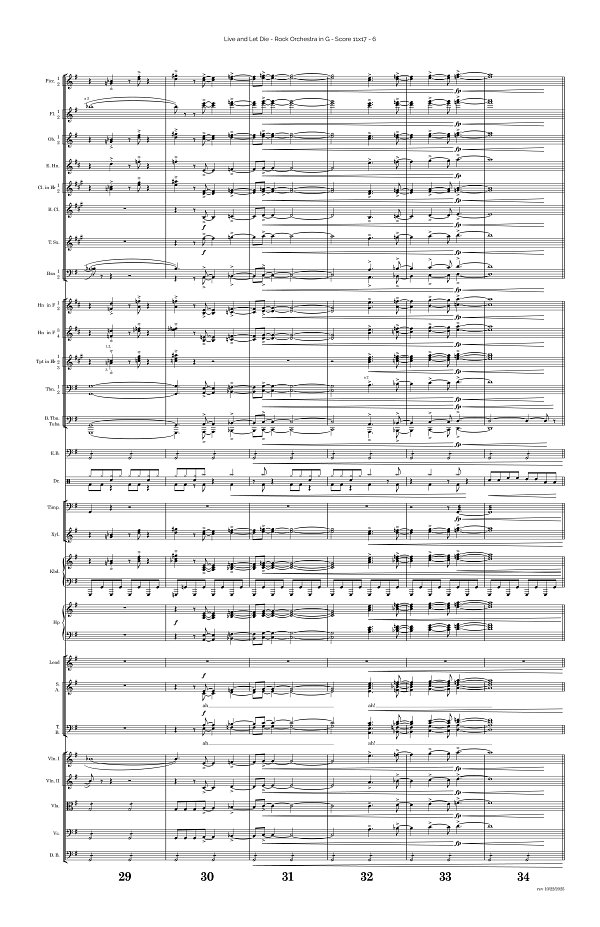Live and Let Die for Rock Orchestra sheet music, page 6