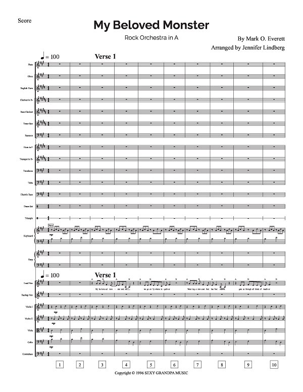 My Beloved Monster for Rock Orchestra sheet music