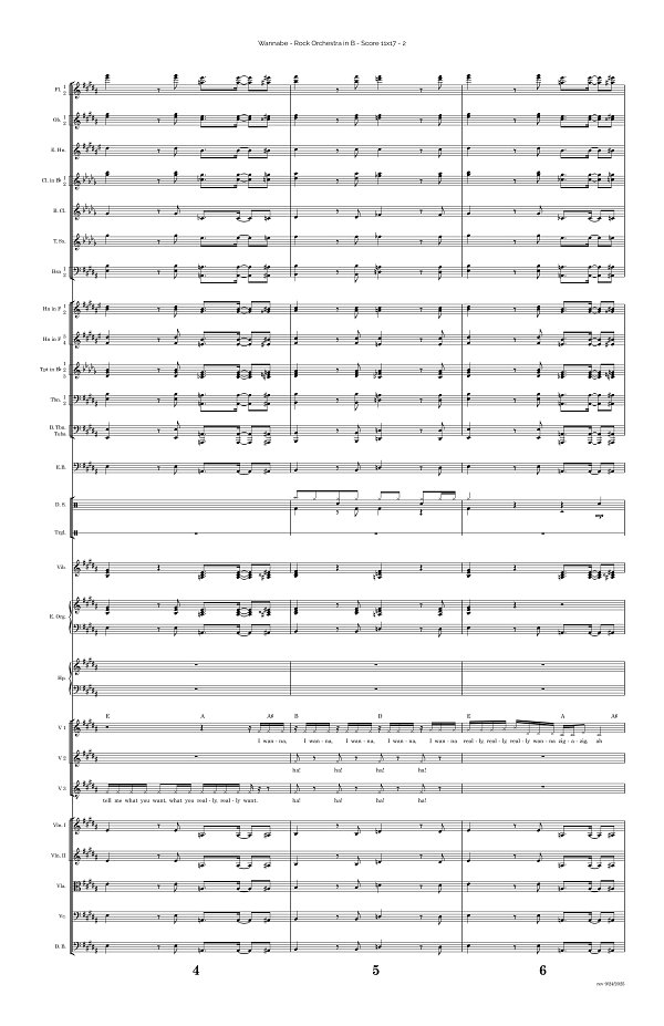 Wannabe for Rock Orchestra sheet music, page 2