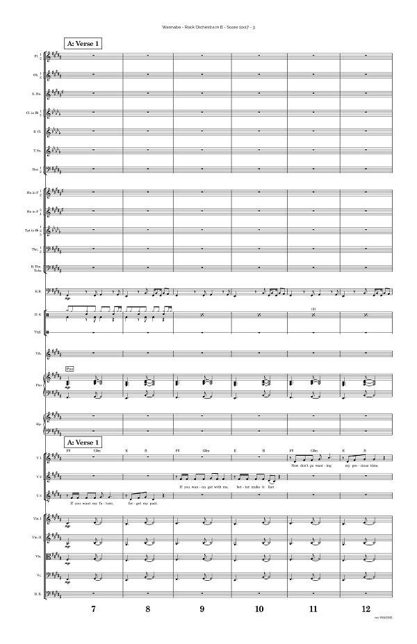 Wannabe for Rock Orchestra sheet music, page 3