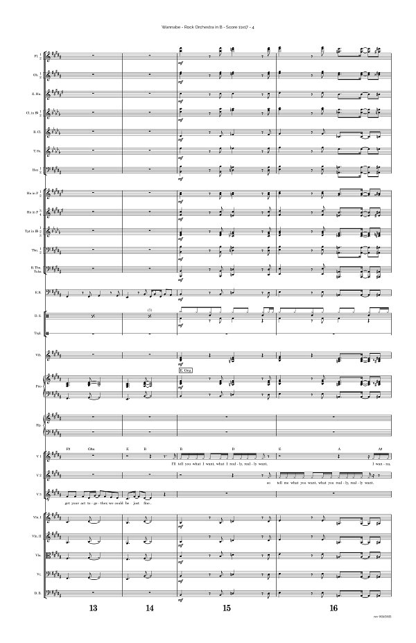 Wannabe for Rock Orchestra sheet music, page 4