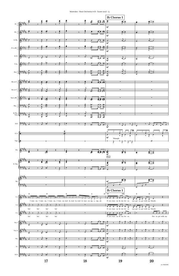 Wannabe for Rock Orchestra sheet music, page 5