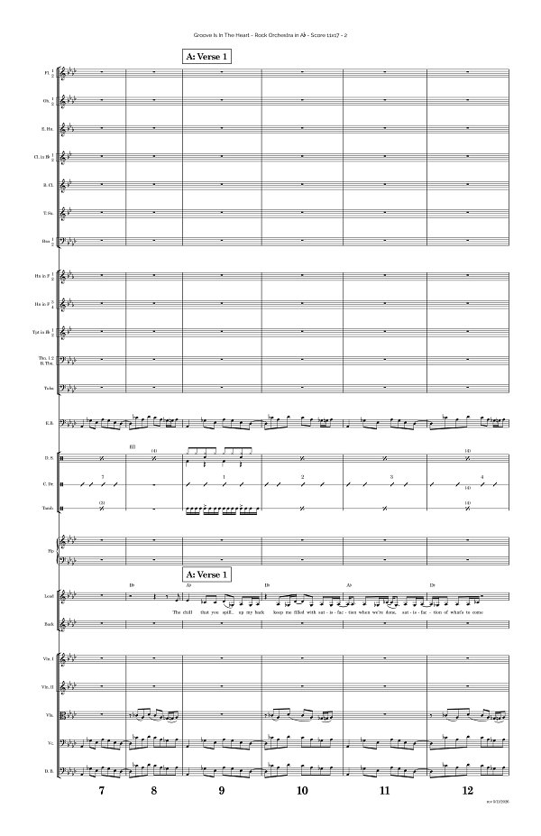 Groove Is In The Heart for Rock Orchestra sheet music, page 2