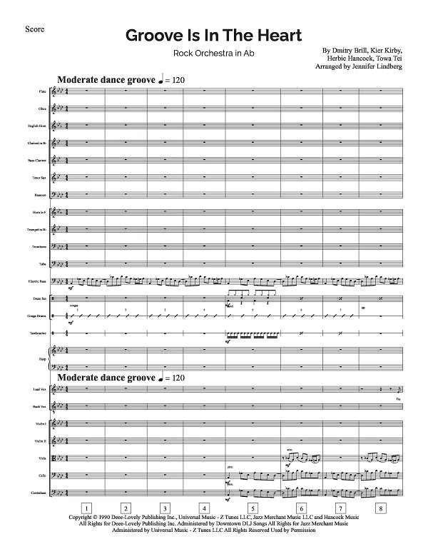 Groove Is In The Heart for Rock Orchestra sheet music