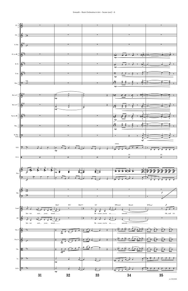 Smooth for Rock Orchestra sheet music, page 6