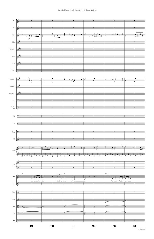 Come Sail Away for Rock Orchestra sheet music, page 4