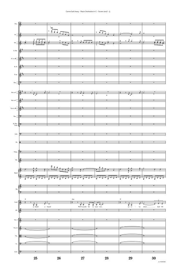 Come Sail Away for Rock Orchestra sheet music, page 5