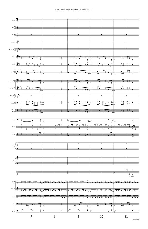 Crazy On You for Rock Orchestra sheet music, page 2