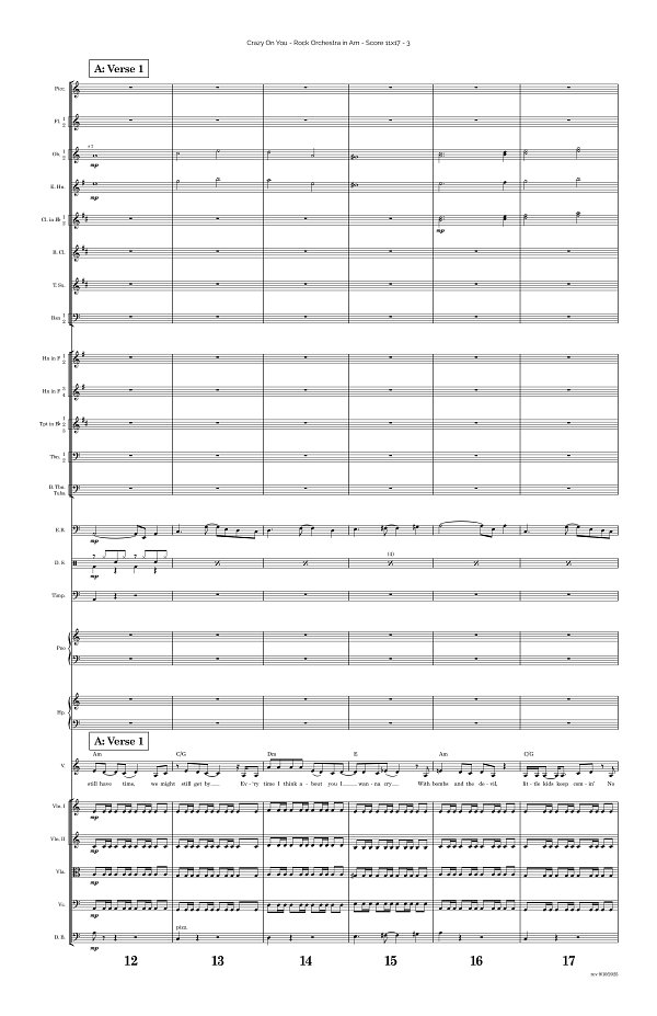 Crazy On You for Rock Orchestra sheet music, page 3
