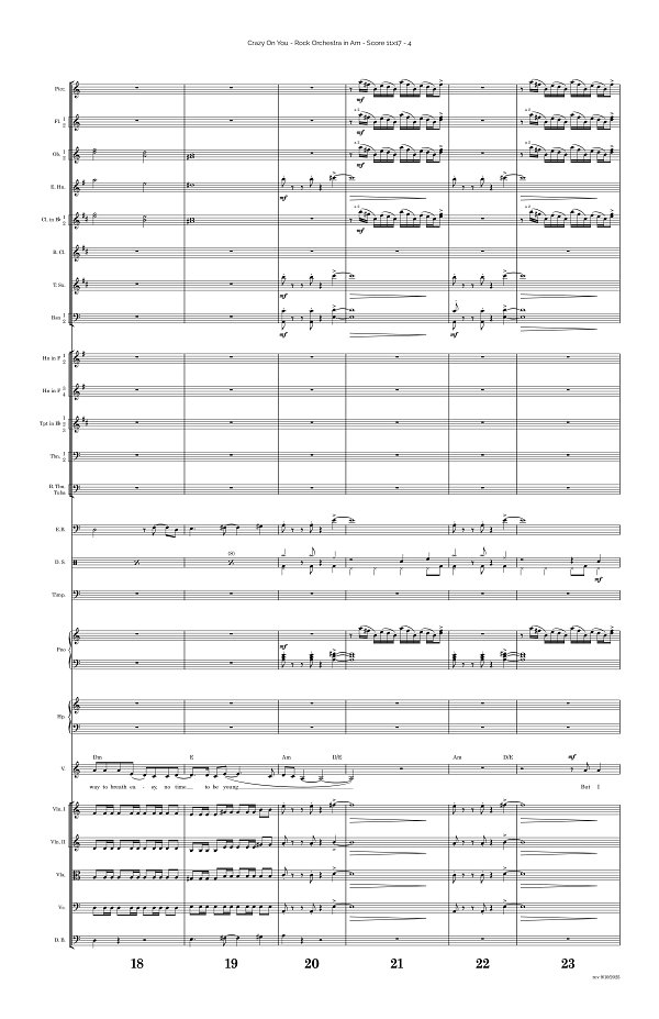 Crazy On You for Rock Orchestra sheet music, page 4