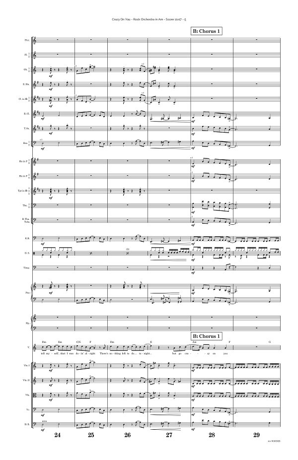 Crazy On You for Rock Orchestra sheet music, page 5