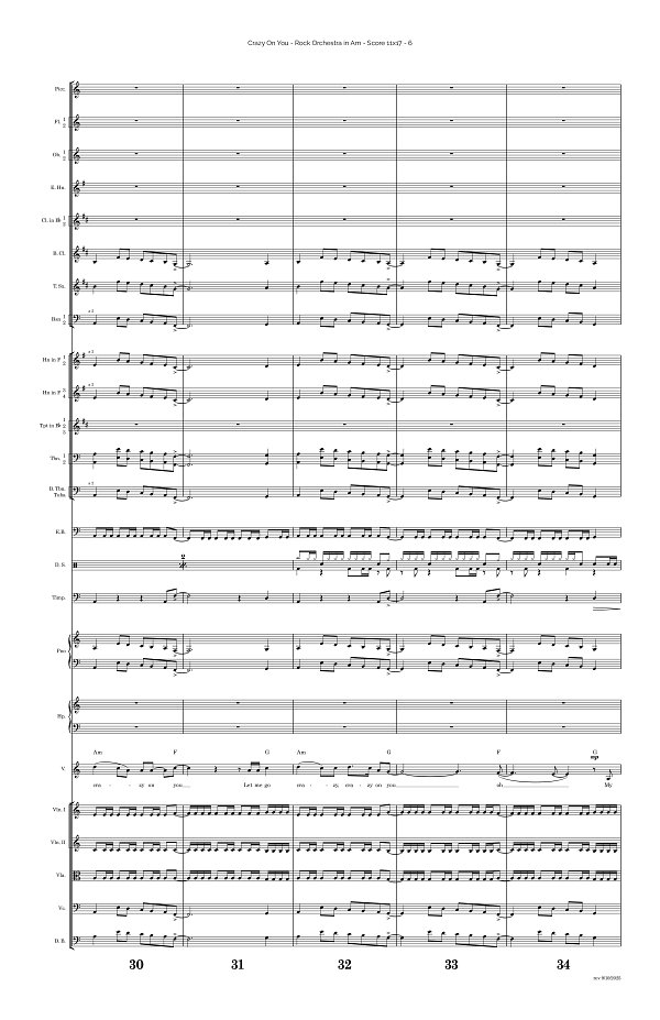 Crazy On You for Rock Orchestra sheet music, page 6