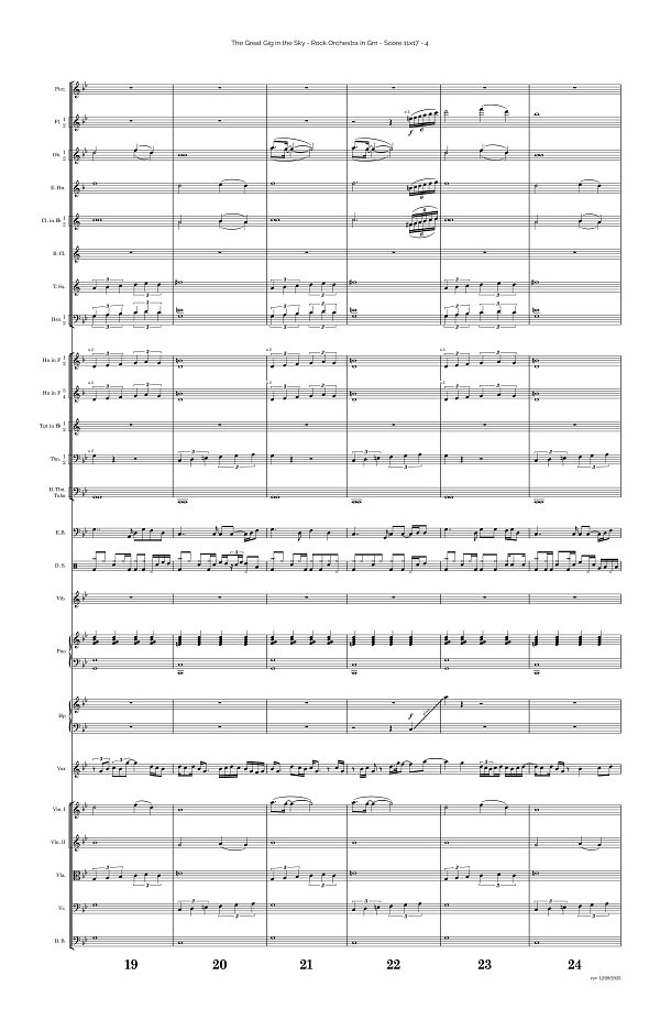 The Great Gig In The Sky for Rock Orchestra sheet music, page 4
