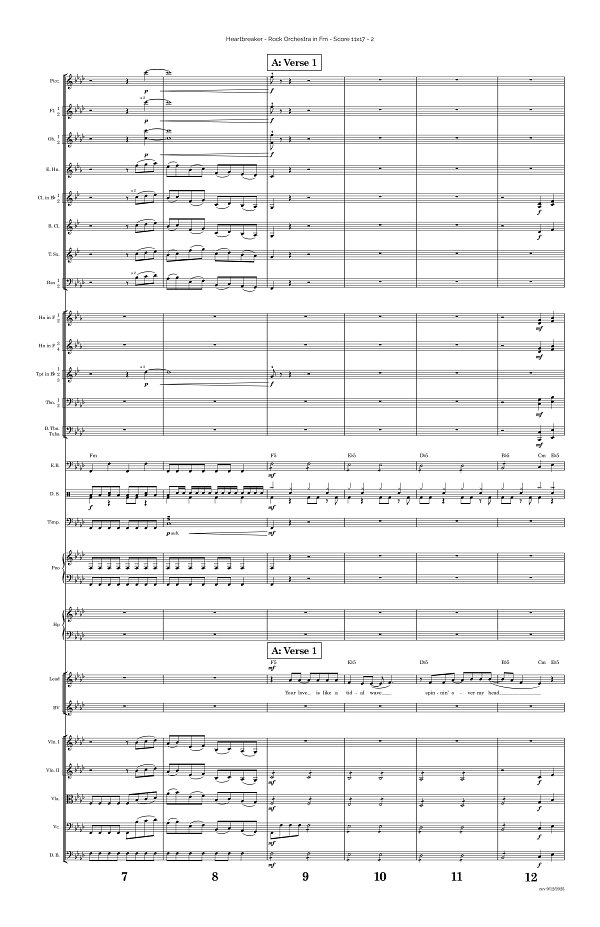 Heartbreaker for Rock Orchestra sheet music, page 2