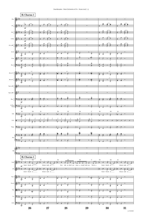Heartbreaker for Rock Orchestra sheet music, page 5