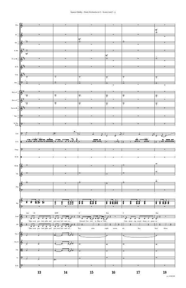 Space Oddity for Rock Orchestra sheet music, page 3