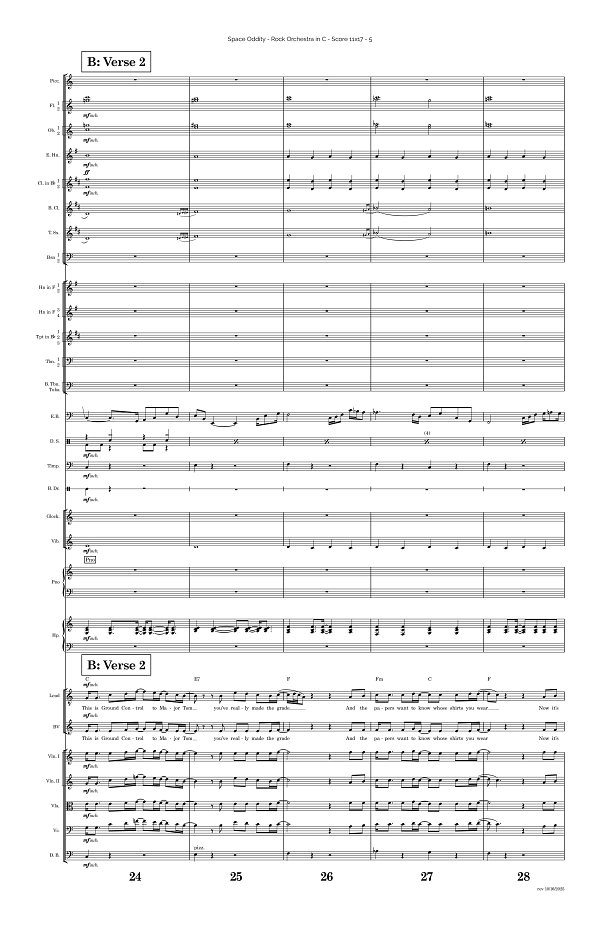 Space Oddity for Rock Orchestra sheet music, page 5