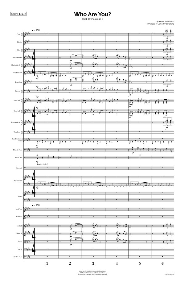 Who Are You for Rock Orchestra sheet music, page 1