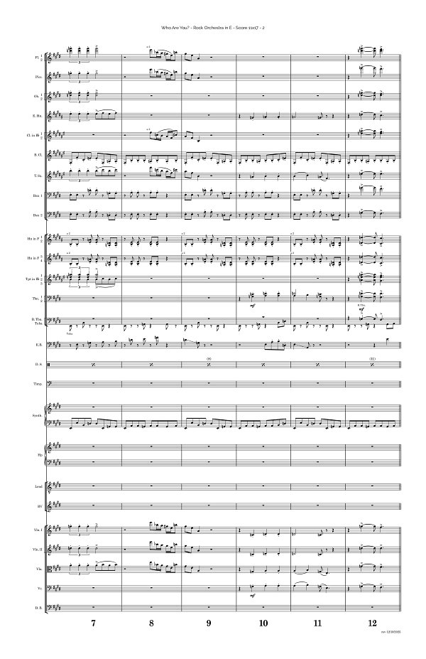 Who Are You for Rock Orchestra sheet music, page 2