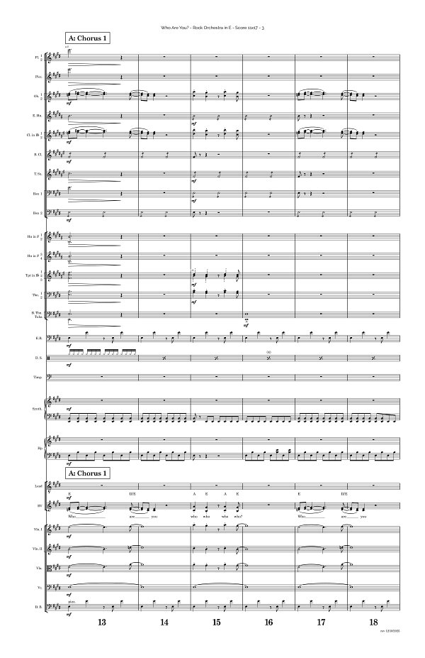 Who Are You for Rock Orchestra sheet music, page 3