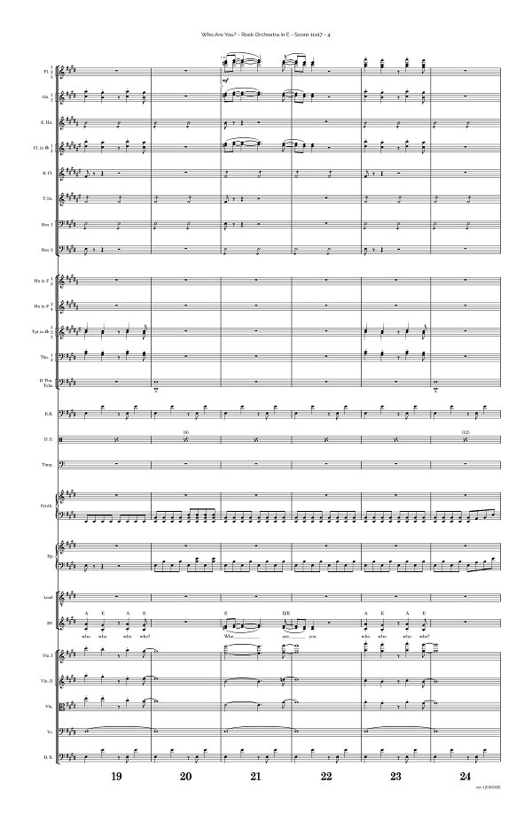 Who Are You for Rock Orchestra sheet music, page 4