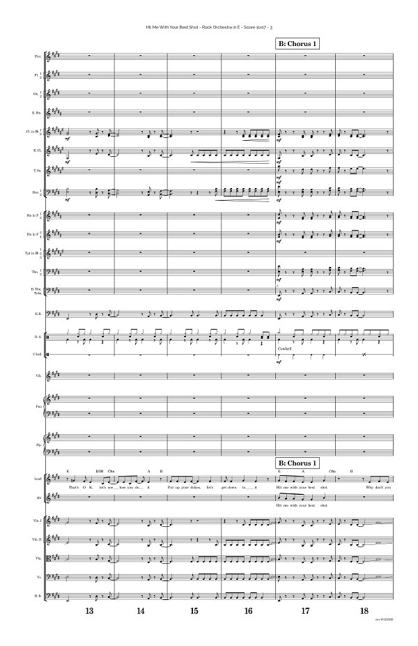Hit Me With Your Best Shot for Rock Orchestra sheet music, page 3