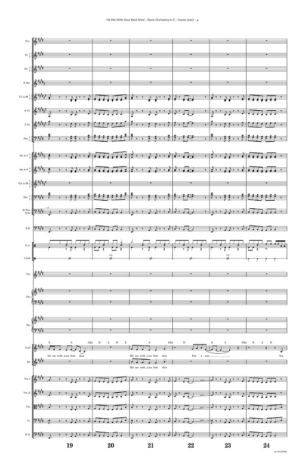 Hit Me With Your Best Shot for Rock Orchestra sheet music, page 4