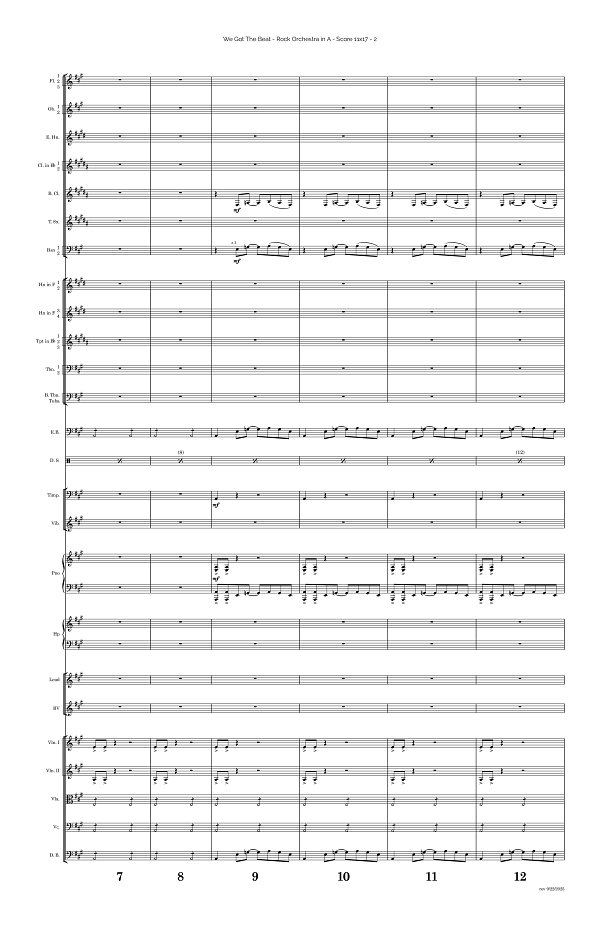 We Got The Beat for Rock Orchestra sheet music, page 2