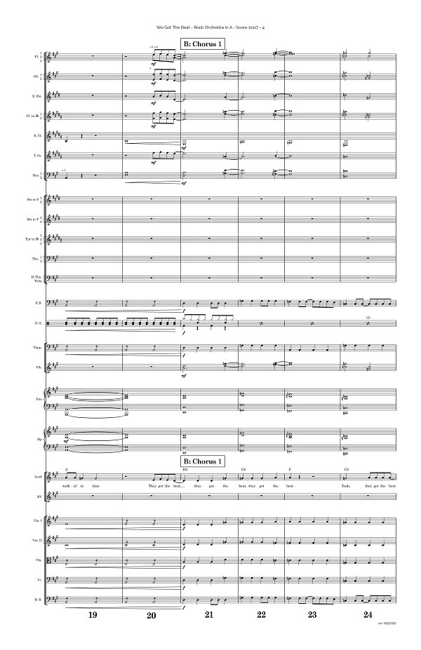 We Got The Beat for Rock Orchestra sheet music, page 4