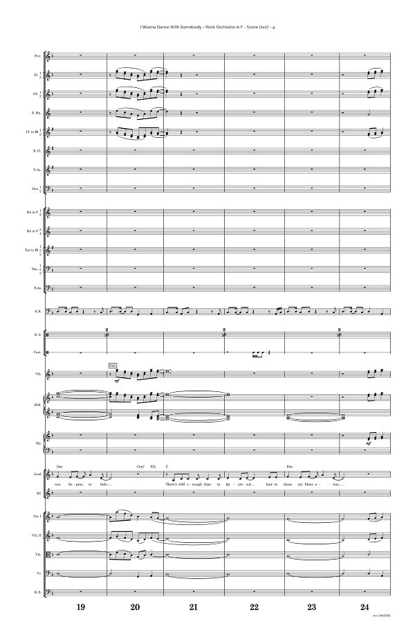 I Wanna Dance With Somebody for Rock Orchestra sheet music, page 4