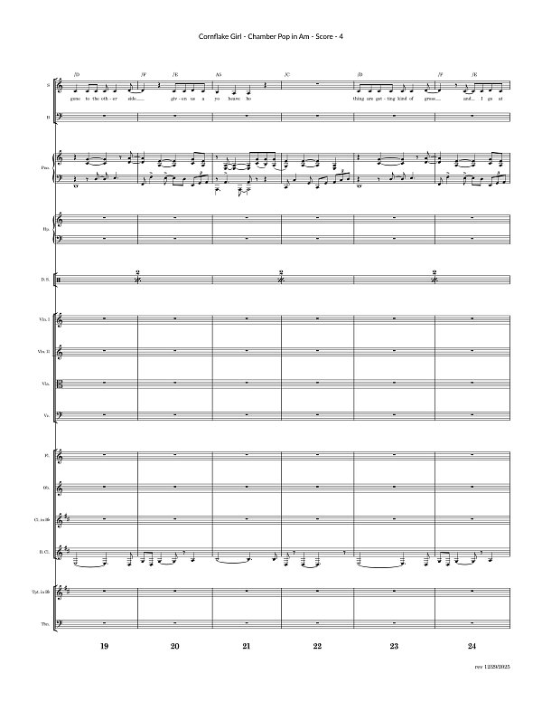 Cornflake Girl for Chamber Ensemble sheet music, page 4