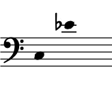 range:  C3 to Eb4