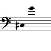 range: C#3 to G4 (E5 with ad libs)